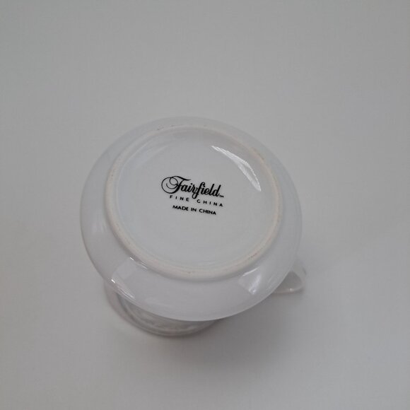 Fairfield Versailles Fine China Floral White Creamer - Picture 7 of 7